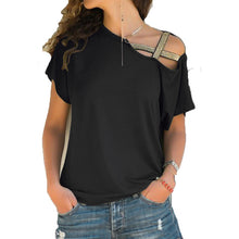 Load image into Gallery viewer, Summer Oversized T Shirt Women Casual Sexy Off Shoulder