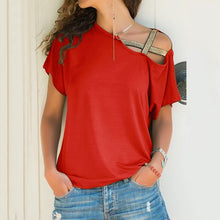 Load image into Gallery viewer, Summer Oversized T Shirt Women Casual Sexy Off Shoulder