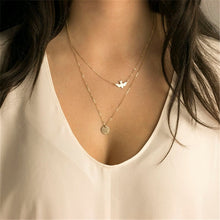 Load image into Gallery viewer, Fashion Jewelry Collier Pink Gold Rose Statement Pendant Necklace