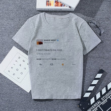 Load image into Gallery viewer, Wish I Had A Friend Like Me Letter Print Gray Tshirt