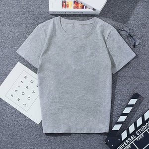 Wish I Had A Friend Like Me Letter Print Gray Tshirt