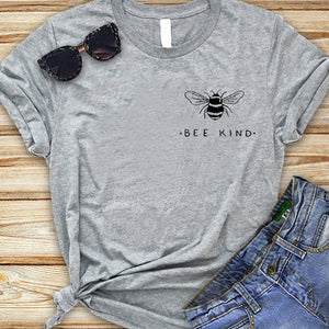 Bee Kind Pocket Print Women Tshirt Save Bees Graphic T-shirt