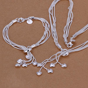 High Quality 925 stamped Sterling Silver jewelry set