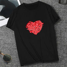 Load image into Gallery viewer, Heartbreak Tshirt for Female Casual White Black Short