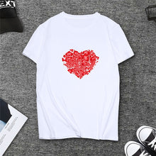 Load image into Gallery viewer, Heartbreak Tshirt for Female Casual White Black Short