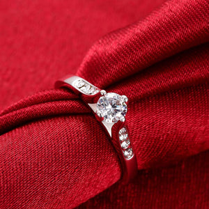 Wedding Ornament Zircon Ring Nickle Antiallergic Jewelry