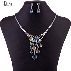 Fashion Jewelry Sets Choker Necklace Crystal Charms