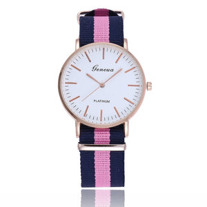 Fashion Canvas Couple Quartz Watches