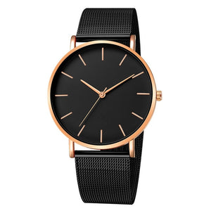 Simplicity Modern Quartz Watch Women Mesh Stainless Bracelet