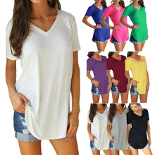 Load image into Gallery viewer, women large sizes tshirt casual long tunics female tops