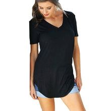 Load image into Gallery viewer, women large sizes tshirt casual long tunics female tops