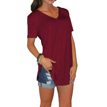 Load image into Gallery viewer, women large sizes tshirt casual long tunics female tops