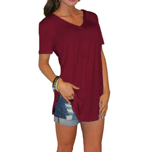 women large sizes tshirt casual long tunics female tops