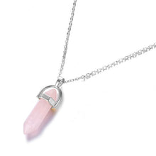 Load image into Gallery viewer, Hot sale Hexagonal Column Quartz Necklaces Pendants Fashion